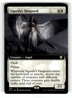Sigarda's Vanguard (Extended Art) Commander: Innistrad: Midnight Hunt 46 NM - Image 1