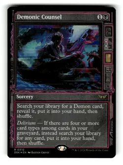 Demonic Counsel (Showcase) Duskmourn: House of Horror 310 NM FOIL - Image 1