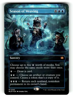 Season of Weaving (Borderless) Bloomburrow 283 NM FOIL - Image 1
