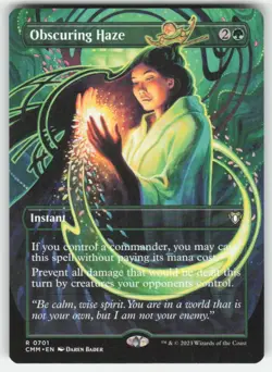 Obscuring Haze (Borderless) 701 Commander Masters NM - Image 1