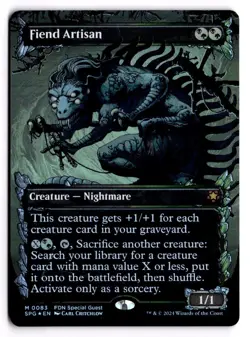 Fiend Artisan (Showcase) 83 Special Guests NM FOIL 1 - Image 1