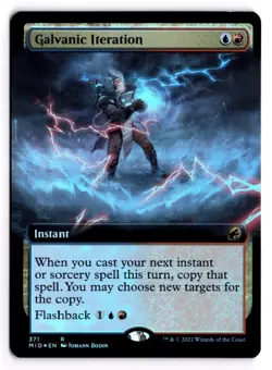 Galvanic Iteration (Extended Art) Foil Innistrad: Midnight Hunt 371 Near Mint - Image 1
