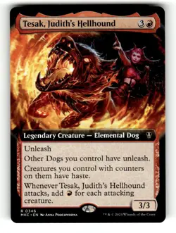 Tesak, Judith's Hellhound (Extended Art) Commander: Murders at Karlov Manor 346 - Image 1
