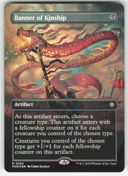 Banner of Kinship (Borderless) 352 Foundations NM FOIL 1 - Image 1