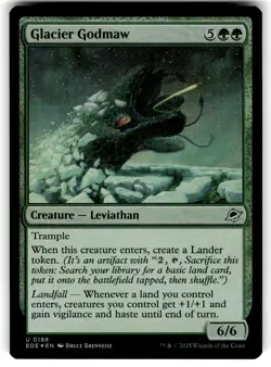 Glacier Godmaw Edge of Eternities 188 Near Mint FOIL - Image 1