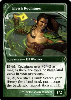 MTG Elvish Reclaimer (Future Sight) Normal NM Mystery Booster 2 Magic 205 - Image 1