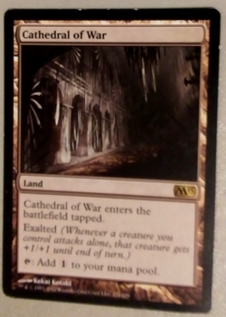 Cathedral of War. Core set 2013. Medium to Heavy play. Rare land. Free Shipping - Image 1