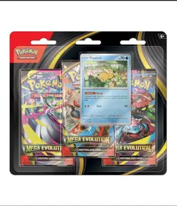 Pokemon TCG Mega Evolution 3 Pack Blister [Psyduck] ME01 (PRE-SALE) - Image 1