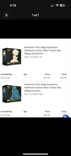 PRESALE✅ Mega Evolution Gardevoir + Lucario ETB POKEMON CENTER - Image 2