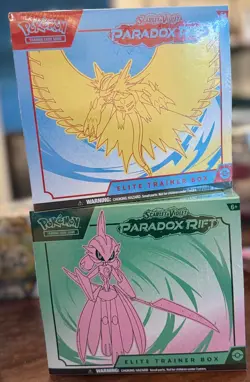 New Sealed Pokemon TCG Paradox Rift Elite Trainer Box ETB Set of 2 - Image 1
