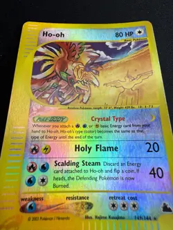 Pokemon Ho-Oh 149/144 Skyridge Rare Holo Reverse Unlimited Wizards ENG Vintage - Image 4