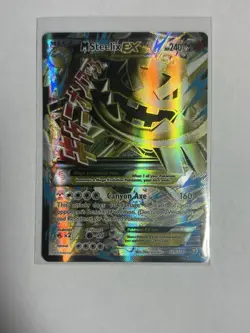 Pokemon TCG Mega-Steelix-EX Steam Siege Holo Full Art Ultra Rare Lightly Played - Image 1