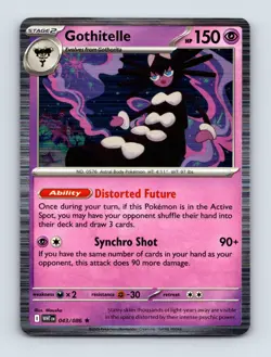 Gothitelle 043/086 Holo Rare SV: White Flare NM/LP Pokemon - Image 1