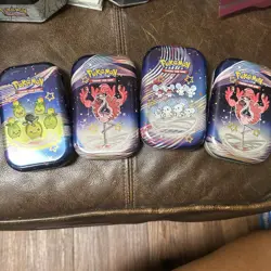 Pokemon Paldean Fates Mini Tins x 4 - Empty Tins - Image 1
