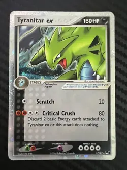 Pokemon TCG Tyranitar ex POP Series Promos 17/17 Holo Cosmos Holo Rare HP - Image 1