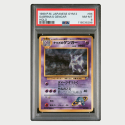 PSA 8 Pokemon Sabrina's Gengar Holo Gym 2 Japanese 1999 - Image 1