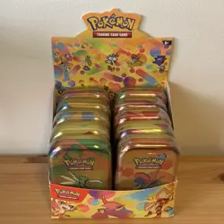 Pokemon Scarlet & Violet 151 10 Sealed Mini Tins Full Set New + Display TCG - Image 2