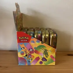 Pokemon Scarlet & Violet 151 10 Sealed Mini Tins Full Set New + Display TCG - Image 3