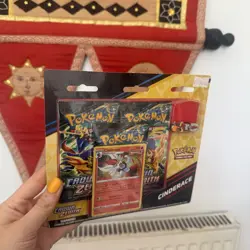 Pokemon Crown Zenith Cinderace Pin Collection 3 Pack Blister NEW/SEALED - Image 2