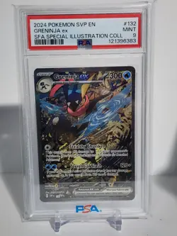 2024 Pokemon English Greninja EX SFA Black Star Promo #132 PSA 9 - Image 1