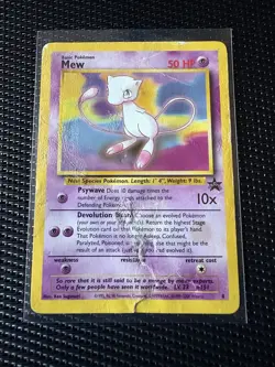 Pokemon TCG Mew Wizards Black Star Promos 8 Regular Promo damaged condition - Image 1
