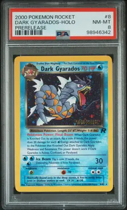 Dark Gyarados - PSA 8 Holo Prerelease Promo - 8/82 Team Rocket - Pokemon (342) - Image 1