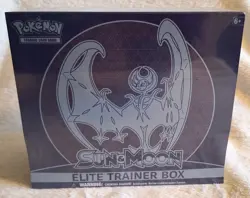 Pokemon SUN AND MOON BASE SET Elite Trainer Box Lunala Pokemon TCG NEW SEALED - Image 1