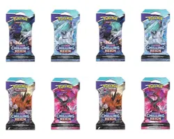 Pokemon Sword & Shield | Chilling Reign | 8 Sleeved Booster Packs 820650808470 - Image 1