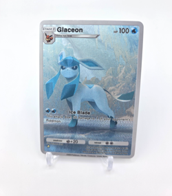 Custom HOLO Glaceon Card Glaceon Trading Card READ DESCRIPTION BELOW - Image 1