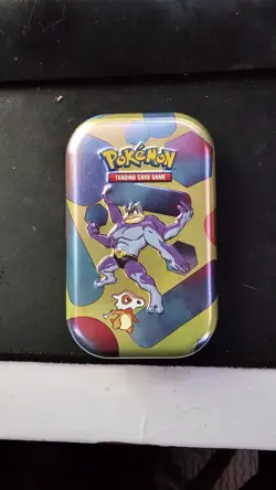 Pokemon TCG Scarlet & Violet Mini Tin Machamp and Cubone 151 Empty Coin And Card - Image 1