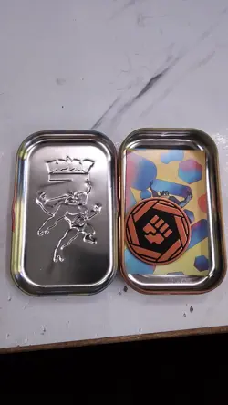 Pokemon TCG Scarlet & Violet Mini Tin Machamp and Cubone 151 Empty Coin And Card - Image 2