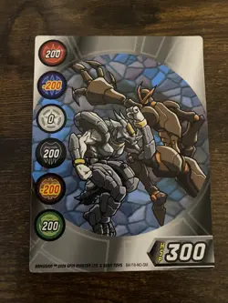 BAKUGAN Battle Brawler SERIES 1 Metal Gate Card BA118 HSP 300 2006 - Image 1