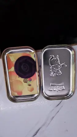 Pokemon TCG Scarlet & Violet Mini Tin Alakazam & Hitmonlee Empty Card And Coin - Image 2