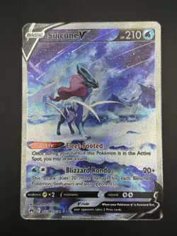 Suicune V GG38/GG70 Pokemon TCG Crown Zenith Galarian Gallery Ultra Rare Card - Image 1