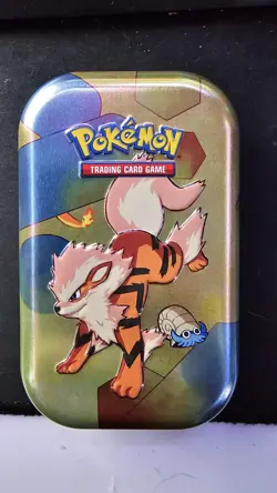 Pokemon TCG 151 Scarlet & Violet Arcanine Mini Tin EMPTY - Tin, Coin & Art Card - Image 1