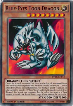 Yugioh-Blue Eyes Toon Dragon DPBC-EN043 1st edition Yugioh Card LP/MP - Image 1
