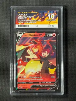 ACE 10 Lance's Charizard V SWSH133 Promo Pokemon Card Celebrations GEM MINT - Image 1