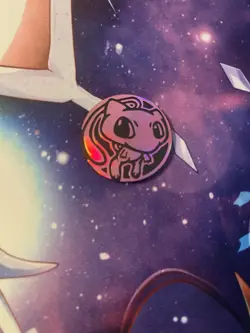 Pokemon Trading card game Mew pink plastic coin - Image 1