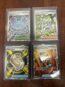 Pokemon Trading Card Game Set Of Full Art Trainers From Mega Evolution NM - Image 1