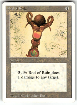 Rod of Ruin - Revised Edition Core Set - Magic the Gathering MTG Nice! - Image 1