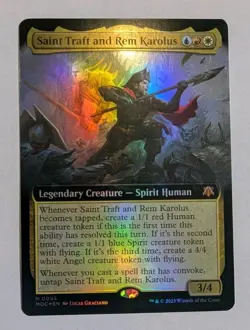 Saint Traft & Rem Karolus (Extended Art) March of the Machine Foil - MTG MYTHIC - Image 1