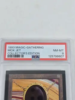 Mox Jet - Collector's Edition- MTG Magic the Gathering - PSA 8 NM-MT - Image 2