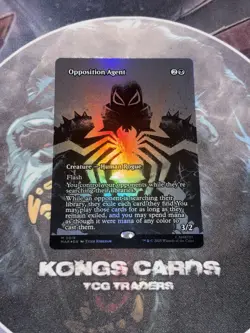 Magic MTG Spider-Man Opposition Agent 0019 Borderless Marvel Eternal Mythic Foil - Image 1