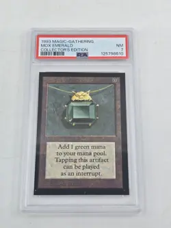 Mox Emerald Collectors Edition 1993 Magic: The Gathering PSA 7 NM MTG - Image 1