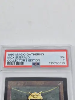 Mox Emerald Collectors Edition 1993 Magic: The Gathering PSA 7 NM MTG - Image 2