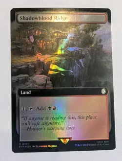 Shadowblood Ridge (Extended Art) Universes Beyond: Fallout Foil - MTG RARE - Image 1