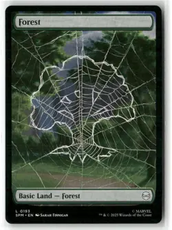Forest (193) Full Art Spiderman Land MTG Magic NM Regular - Image 1