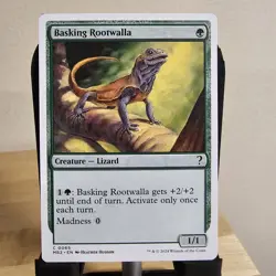 Mtg Basking Rootwalla White Border Mystery Booster 2 - Image 1