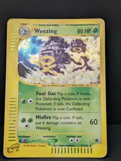 Weezing 032/165 Expedition Base Set Holo Ultra Rare Pokemon TCG Nintendo MP - Image 3