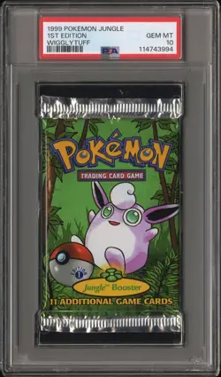 1999 POKEMON JUNGLE PACK 1ST ED-WIGGLYTUFF FOIL PSA 10 - Image 1